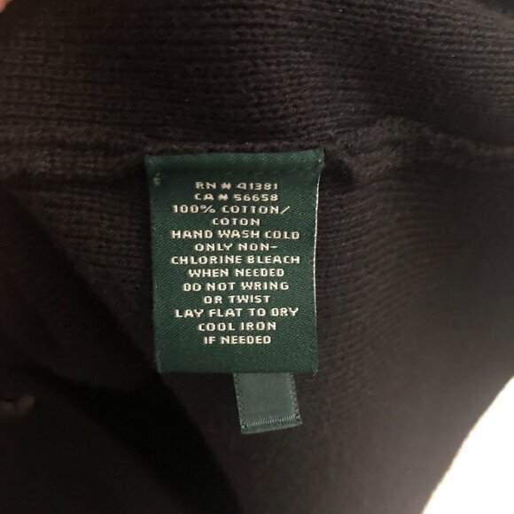 Ralph Lauren Women's Black Combed 100%Cotton Blazer Suit Jacket Plus Size XL - Picture 9 of 10